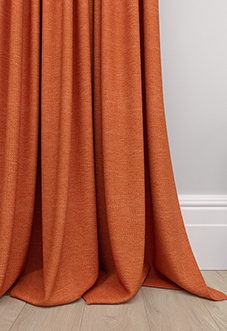 Carron, Tangerine - Made to Measure Curtains